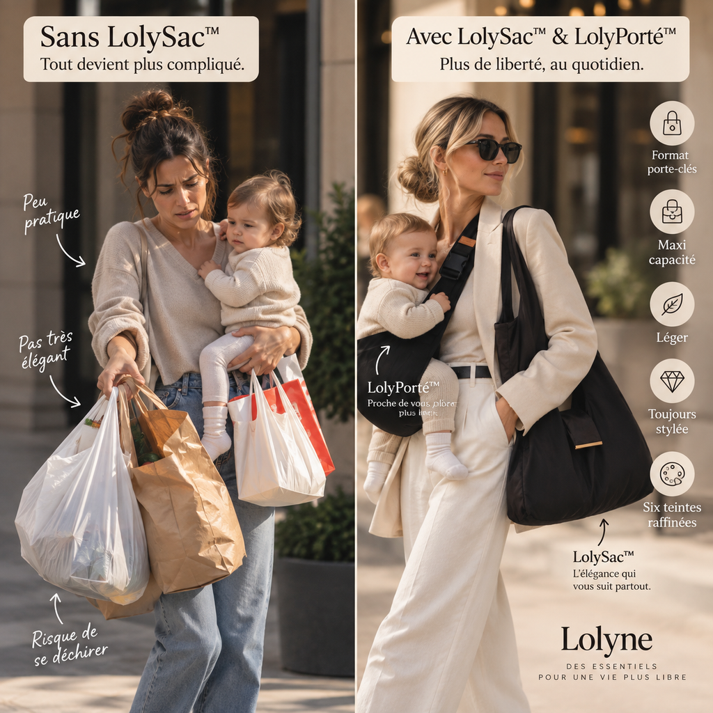 LolySac™️ – Sac porte-clés pliable & réutilisable