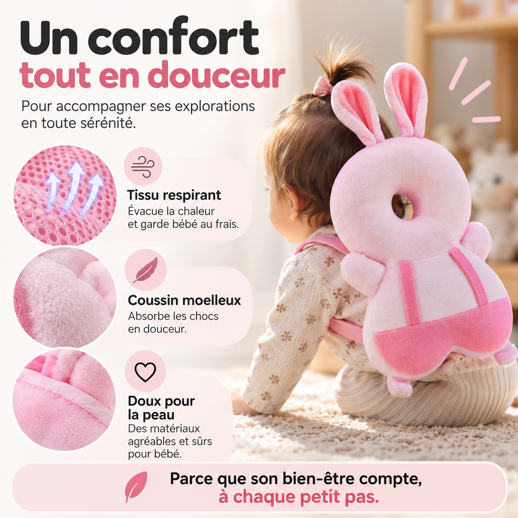 LolyCocon™️ – Coussin protecteur bébé pour les premiers pas