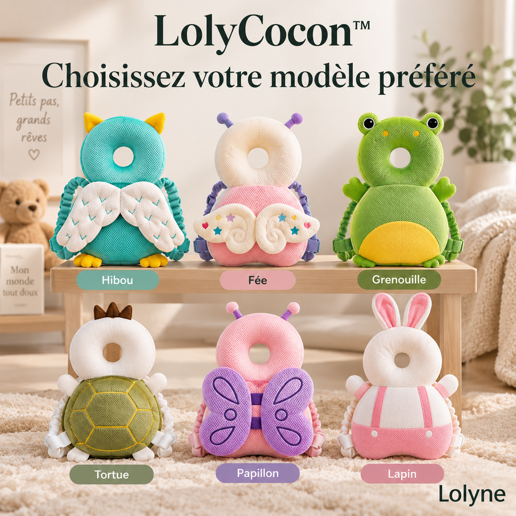 LolyCocon™️ – Coussin protecteur bébé pour les premiers pas