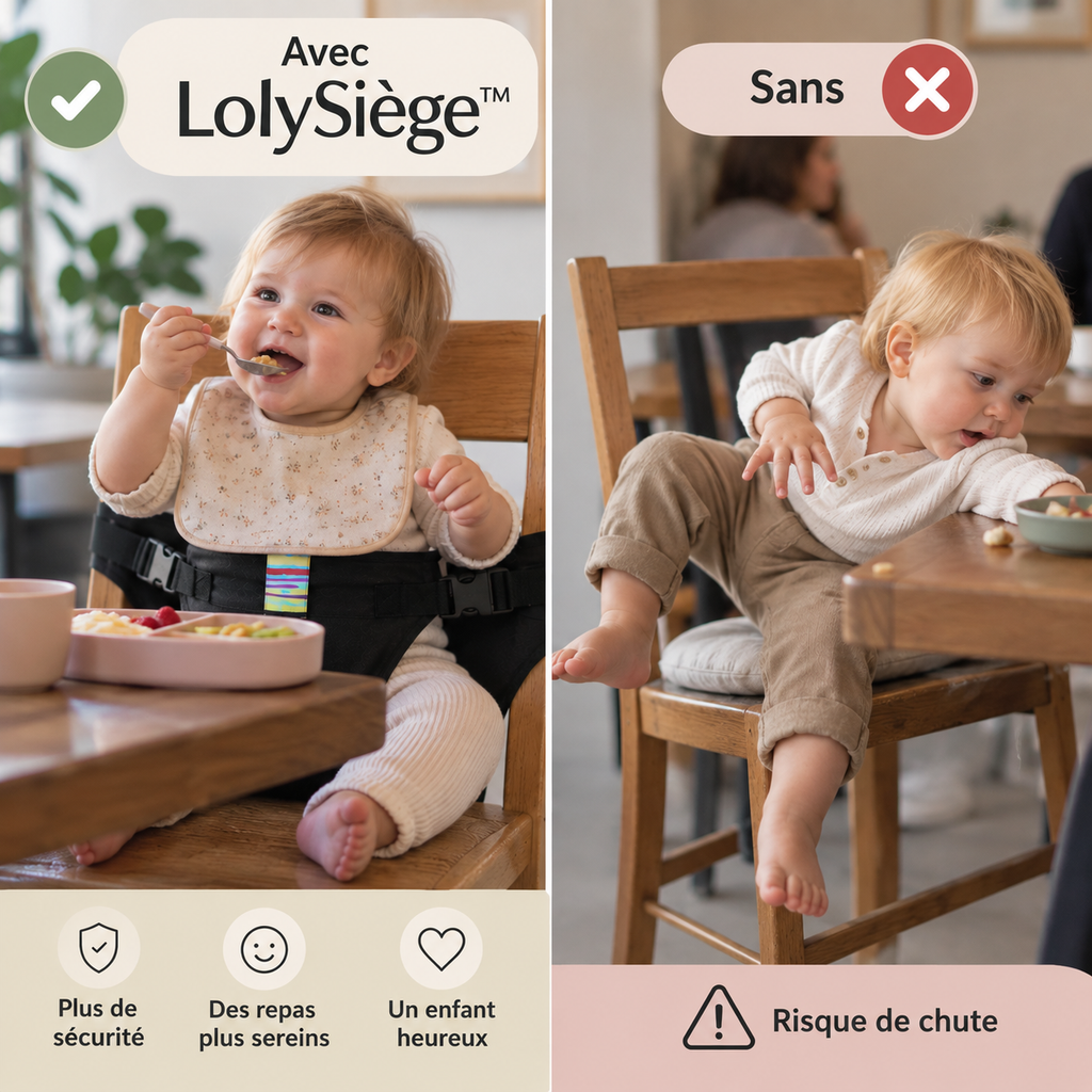 LolySiège™️ – Harnais d’assise portable pour enfant