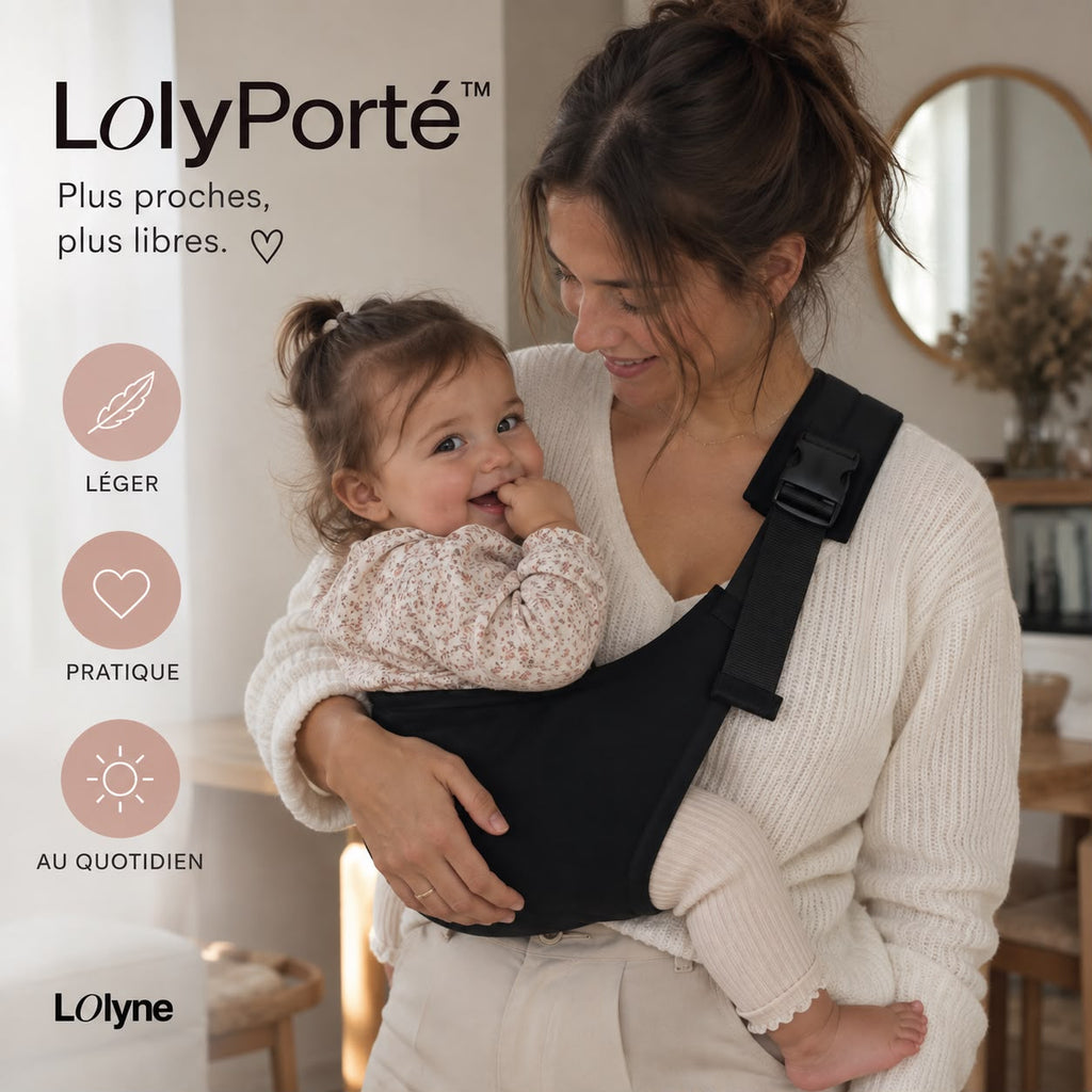 LolyPorté™ – Porte-bébé compact & léger
