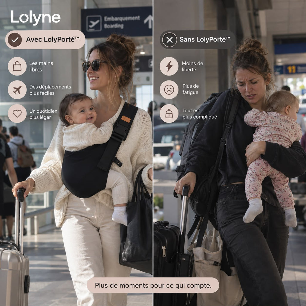 LolyPorté™ – Porte-bébé compact & léger