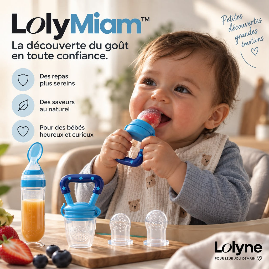 LolyMiam™ – Grignoteuse bébé en silicone