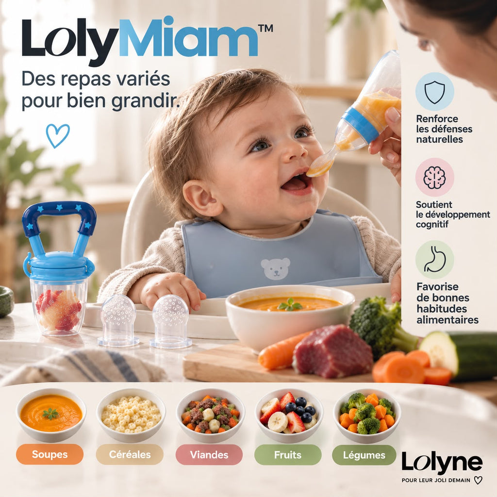 LolyMiam™ – Grignoteuse bébé en silicone