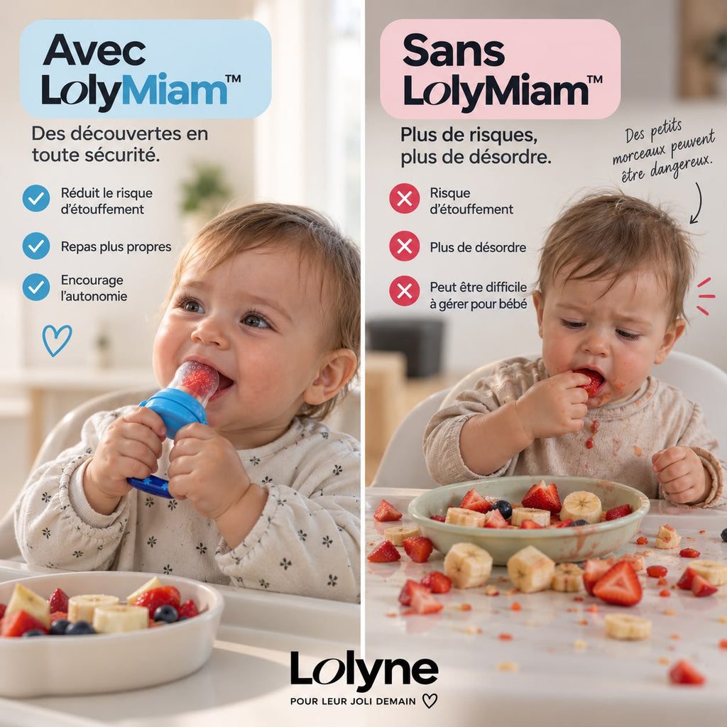 LolyMiam™ – Grignoteuse bébé en silicone